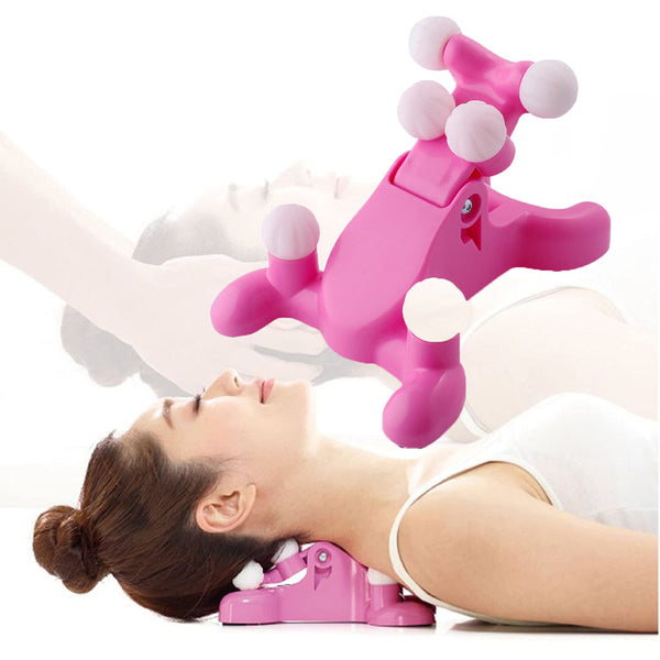 Neck Massage & Back Stretching Pillow - massagiko